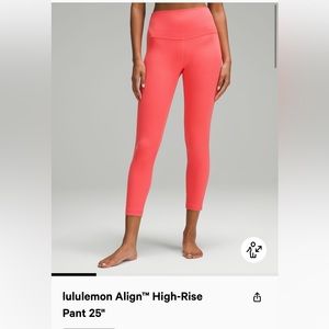 🍋 Lululemon Align HR 25” - size 6
